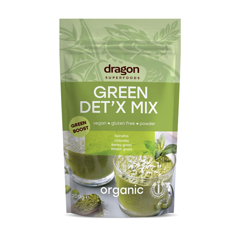 Green Detox Mix eco (200 grame), Dragon Superfoods de la Botaniq